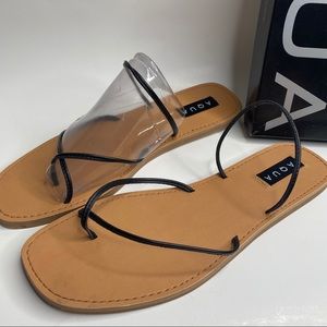 AQUA Zeus Strappy Sandals 9